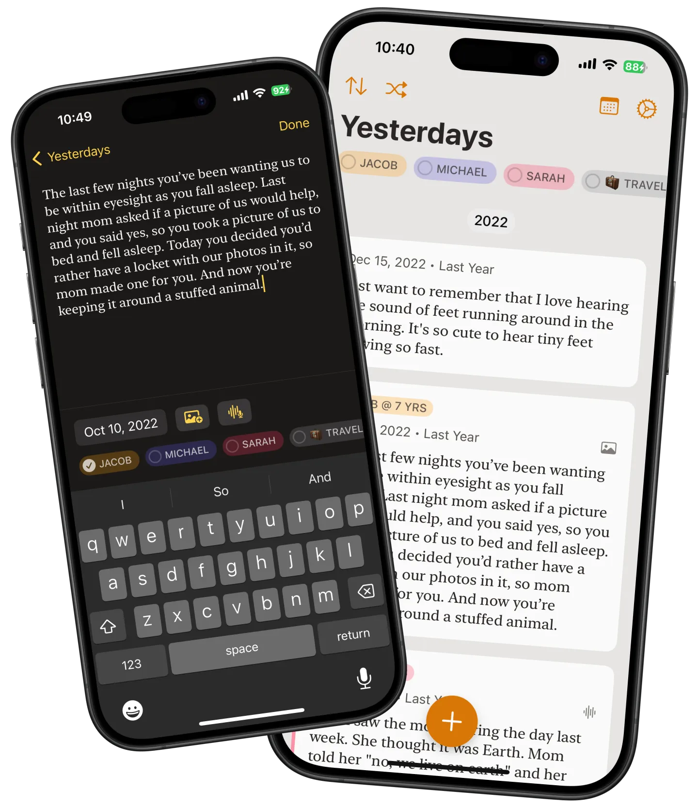 Yesterdays screenshot